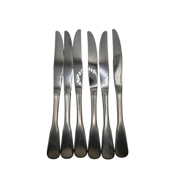 Oneida Silver Independence Stainless Steel dinner Knives Set Of 6 flatware - Picture 2 of 3